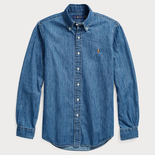 폴로 멀티포니 데님셔츠(클래식핏 S)