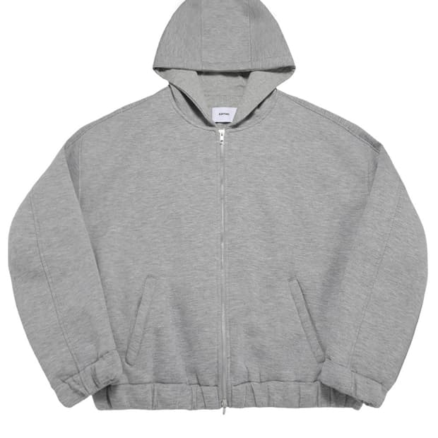 [OS] 카미엔 벌룬 후드집업 멜란지 그레이