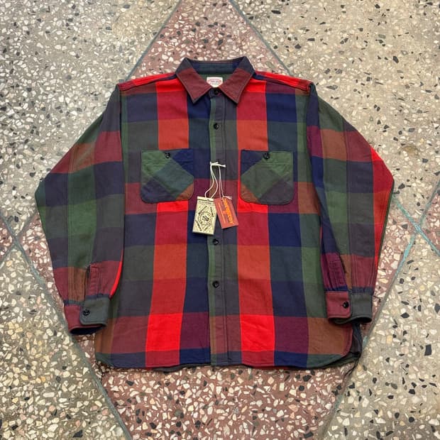 Real McCoy 8HU Check 플란넬 셔츠 (16,새상품)