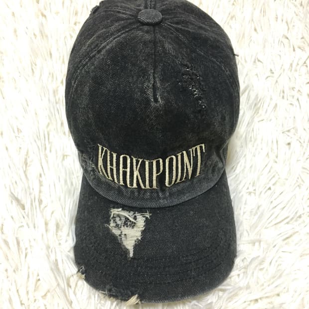 KHAKIPOINT  Destroyed Denim Cap (gray)