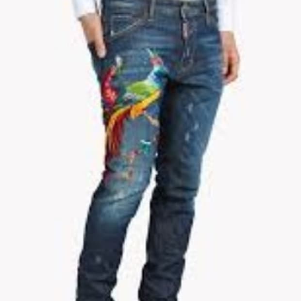 DSQUARED2 디스퀘어드2 Phoenix 불사조 자수 청바지