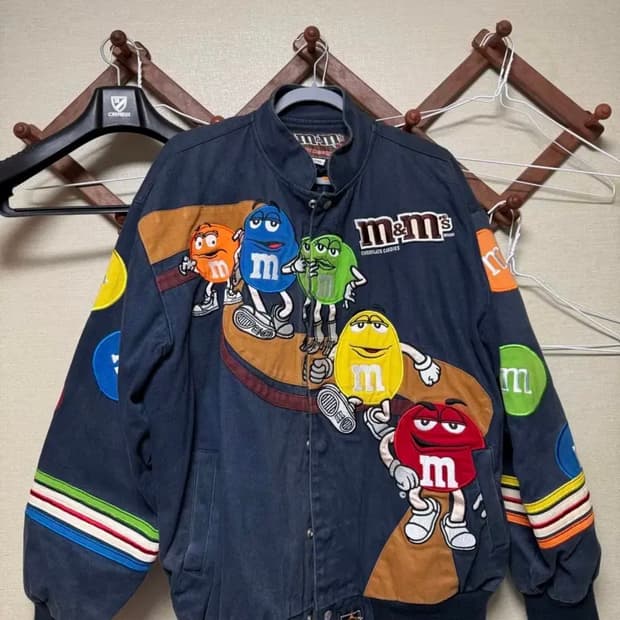유일매물) XXL m&ms 레이싱자켓 USA