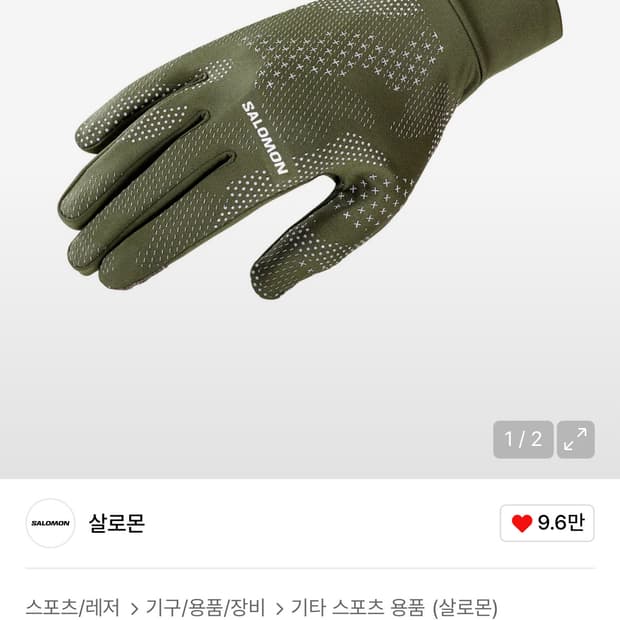 살로몬 크로스 웜 글러브 L