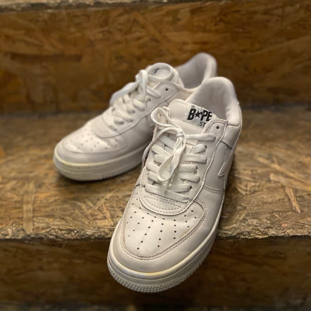 00s A Bathing Ape 초창기 베이프 스타 화이트 포스