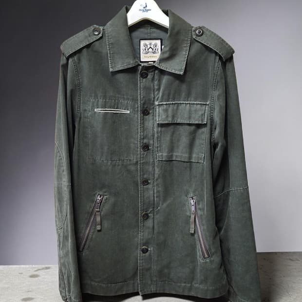 JUICY COUTURE M65 카키 필드 자켓