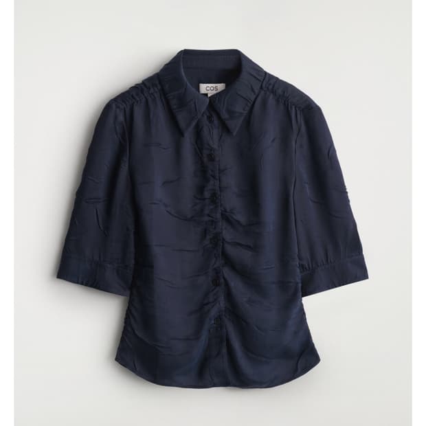 COS 개더드 크링클드 셔츠 34 새상품 