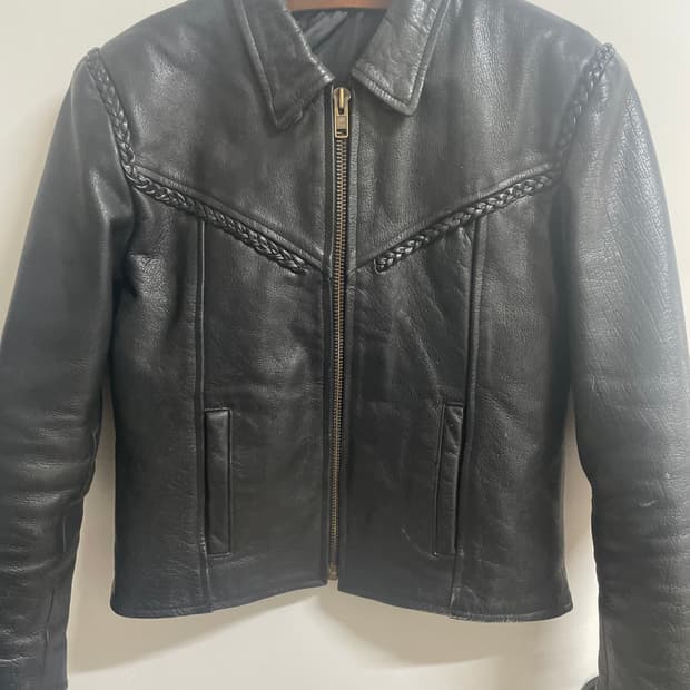 빈티지 바이커 레더자켓