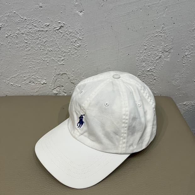 폴로랄프로렌 캡 모자 화이트 