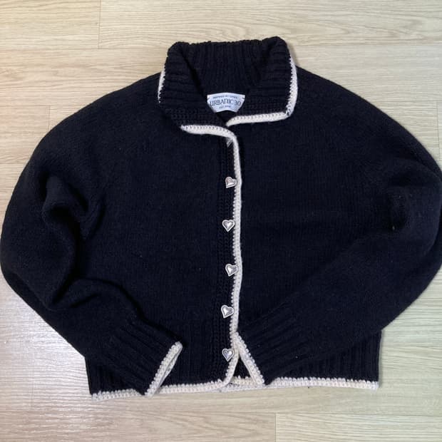 얼바닉 크로셰 하트가디건