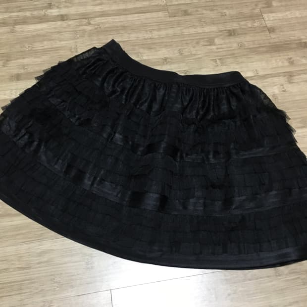 빈티지 고딕 지뢰계 오네갸루 레이스 캉캉스커트