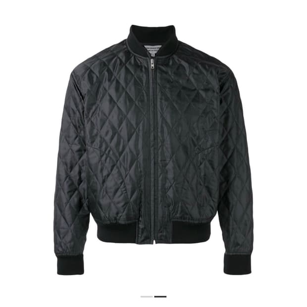 CDG 퀼티드 '84-85 스태프 블루종 블랙  꼼데가르송 퀼티드 자켓