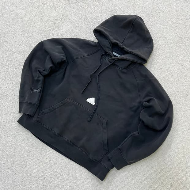 L 아디다스 플리스 후드 티셔츠 0317M