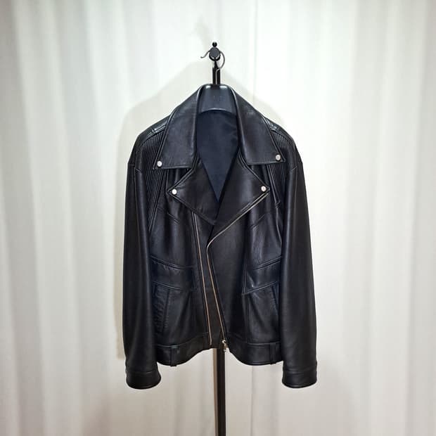 (택포) 메종미네드 오버핏 램스킨 자켓 L B693