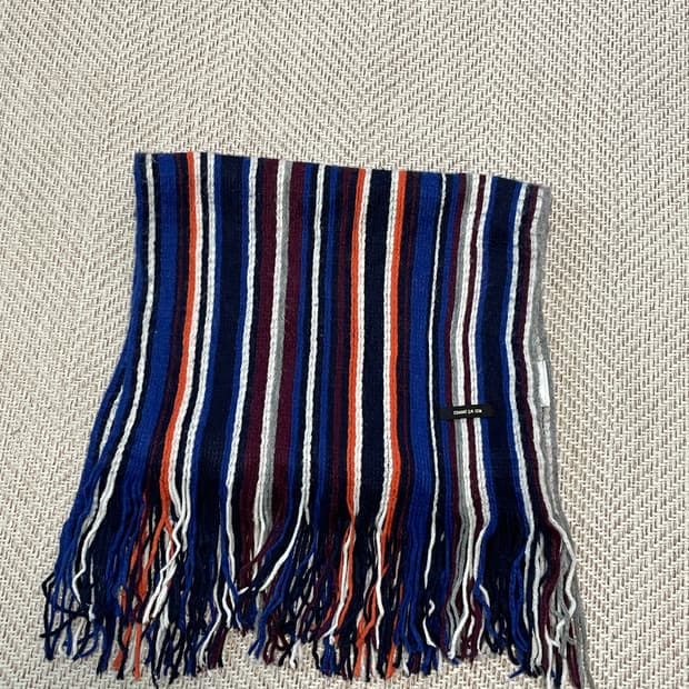 콤카이즘 멀티 컬러 스트라이프 머플러