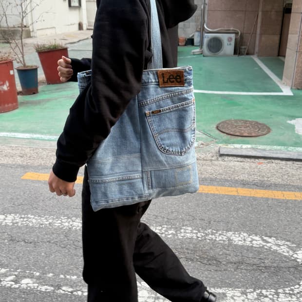 LEE 데님 업사이클 에코백