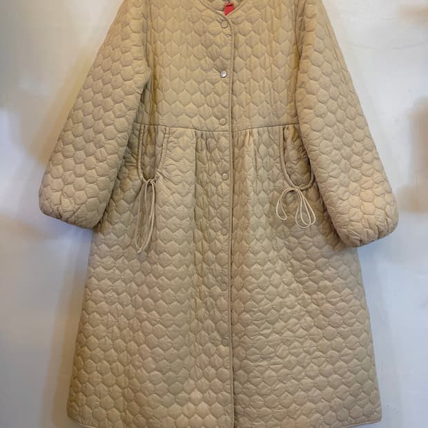 수입 오리털 덕다운 퀼팅 여성 경량롱패딩코트 새상품:)