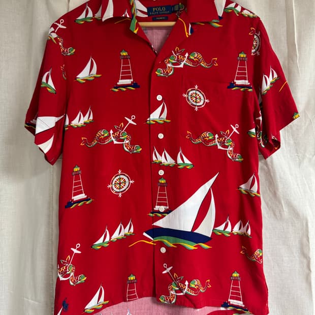 폴로 랄프로렌 / 세일보트 하와이안 셔츠 / S