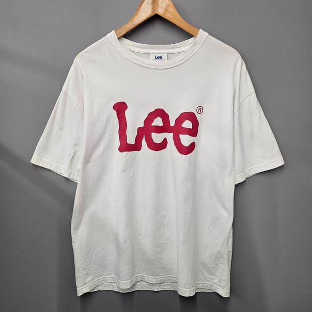 LEE 빅로고 반팔티 레드