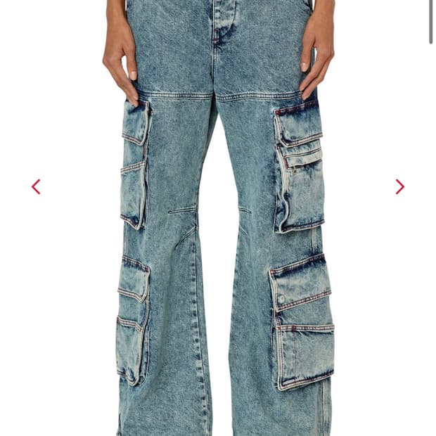 디젤 카고 부츠컷 데님팬츠