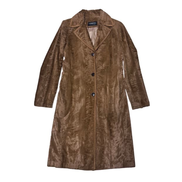 타임 텍스쳐 퍼 코트