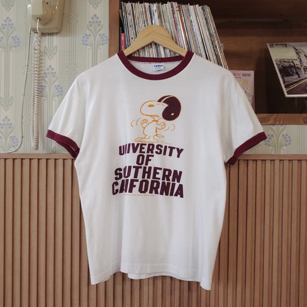80's Champion Snoopy Ringer T-shirt