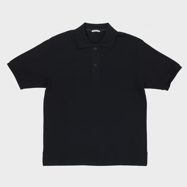 오라리 SUPER FINE COTTON PIQUE BIG POLO 