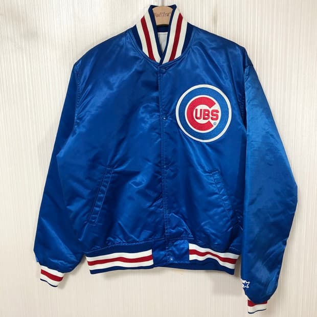 MLB 스타터 90's 시카고컵스 올드 어센틱 새틴자켓 L