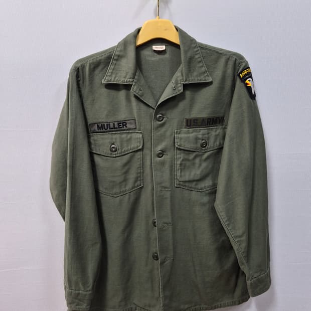 US ARMY 야전 셔츠 MULLER 패치 105