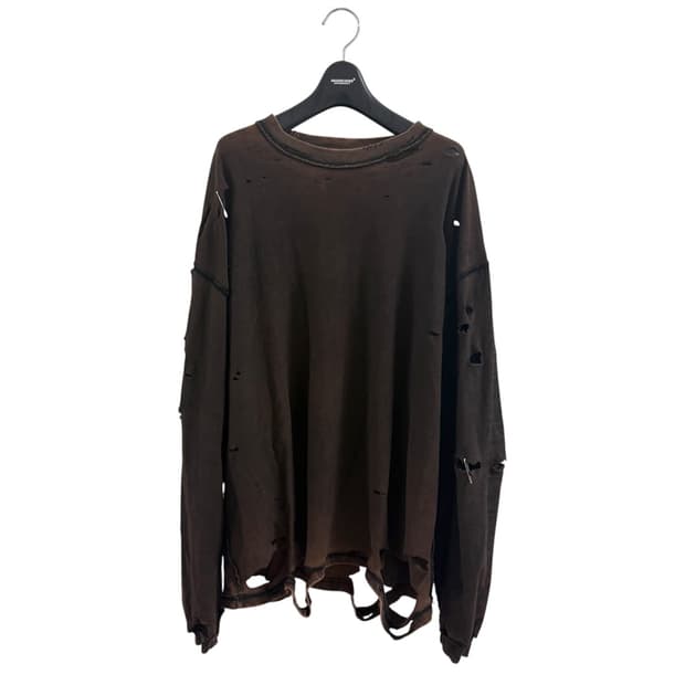 Vintage destroyed layered long t