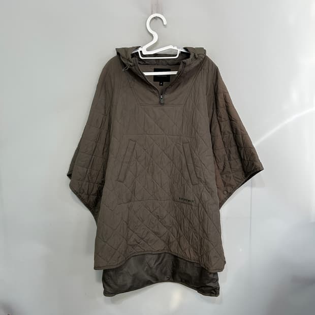 젝시믹스 퀼팅 후드 판초 아우터 F