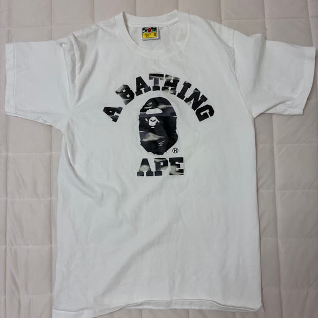 베이프 스크린 카모 college t-shirt 001TEM301038M