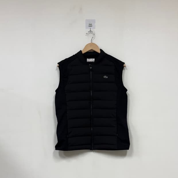 라코스테 블랙 패딩조끼38