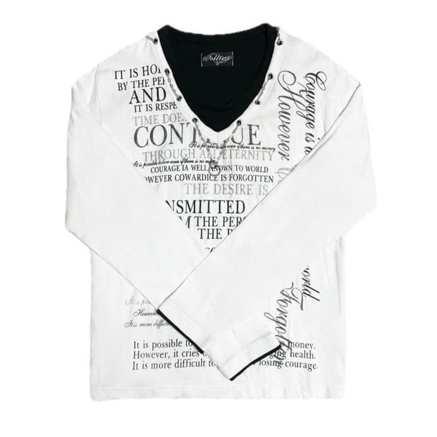 펑크 punk 롱 슬리브 갸루 y2k