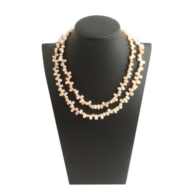 핑크 바로크 진주 목걸이