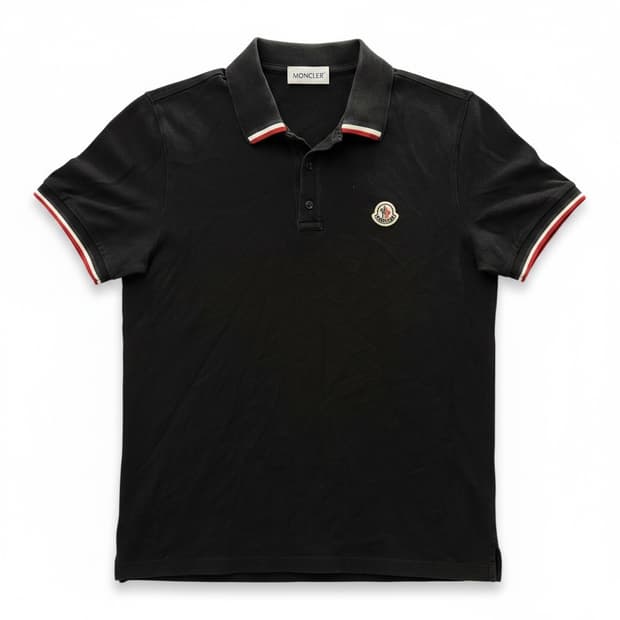 몽클레어 정품 로고 폴로 셔츠 블랙 L