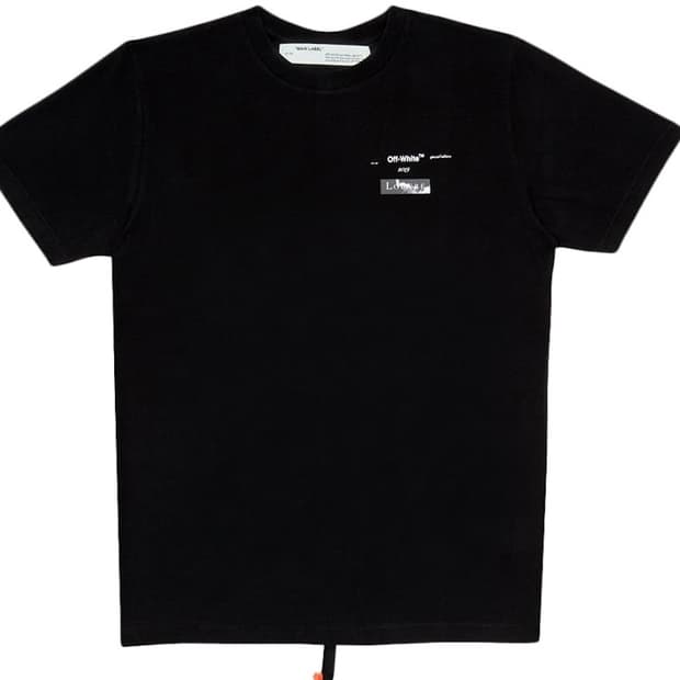 오프화이트 루브르 콜라보 반팔 티