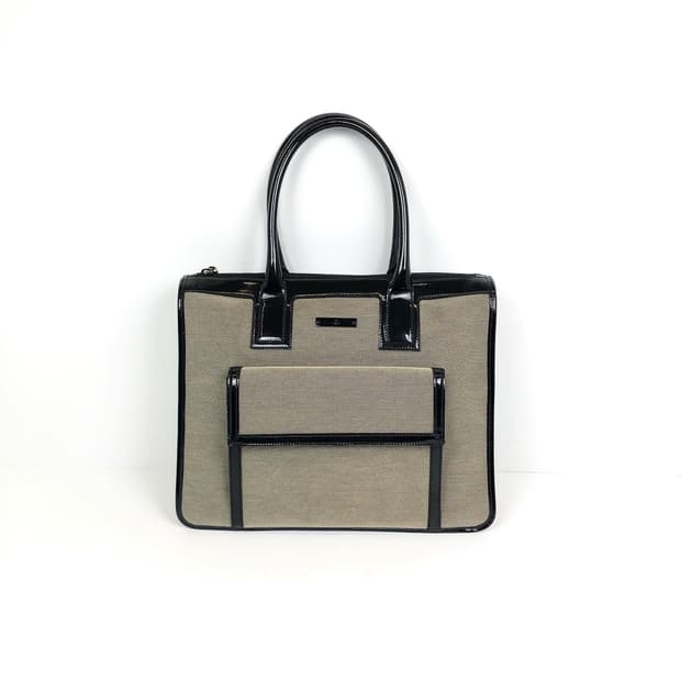 정품 빈티지 구찌 캔버스 토트백