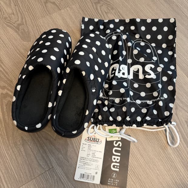 subu 도트 슬리퍼 2사이즈