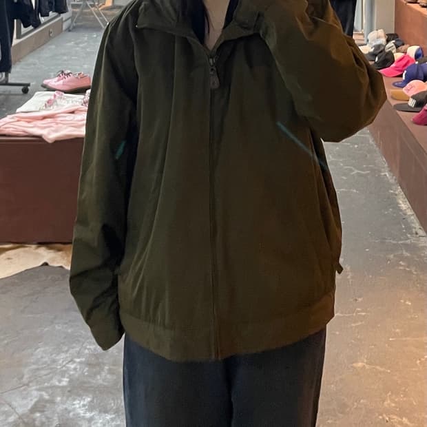 폴로랄프로렌 플리스 나일론 카키 페리 블루종자켓 H1866