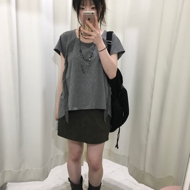 Side Fringe Tee