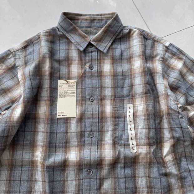 LONG SLEEVE PLAID SHIRT 긴팔 플레드 셔츠