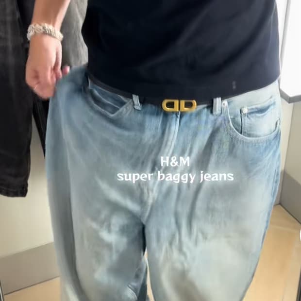 H&M 수퍼 베기핏 팬츠