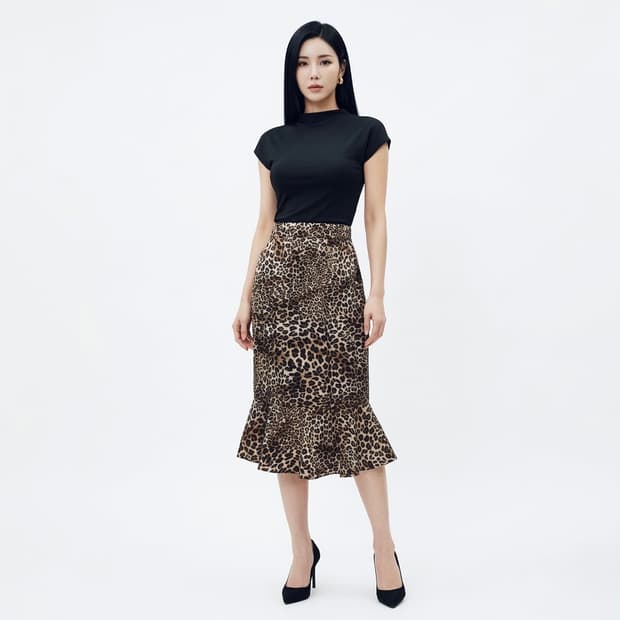 미엘로 호피머메이드 스커트