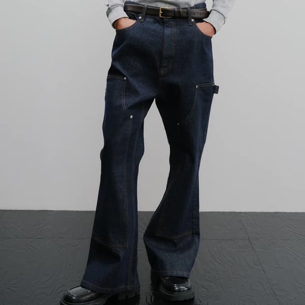 IEY 이에이 생지 플레어 부츠컷 데님 팬츠 M