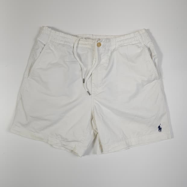 폴로 랄프로렌 화이트 면 반바지