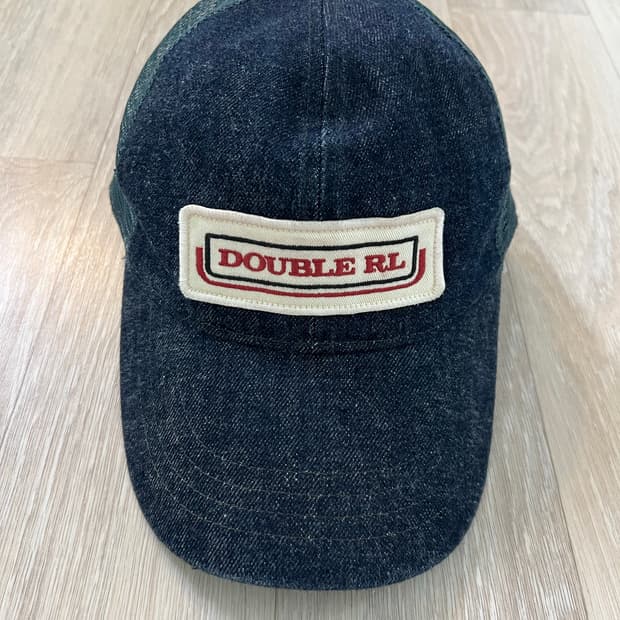 RRL denim trucker hat