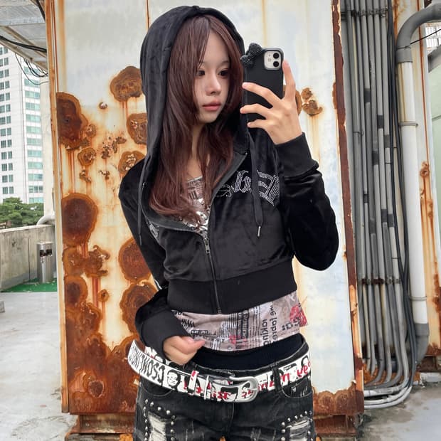 🎸Ed Hardy 블랙 프린팅 후디🎸