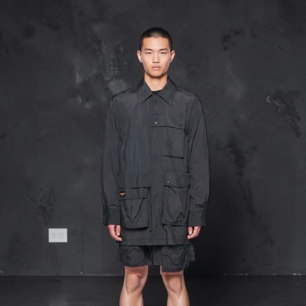 48/ 우영미 나일론 탄창 멀티포켓 오버 자켓