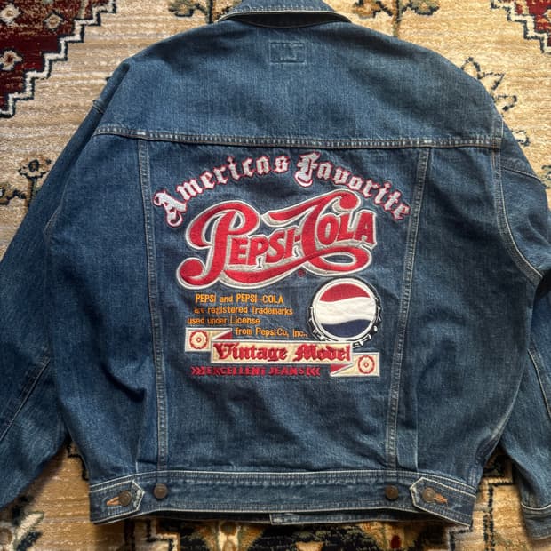 빈티지 Pepsi-Cola denim trucker jacket