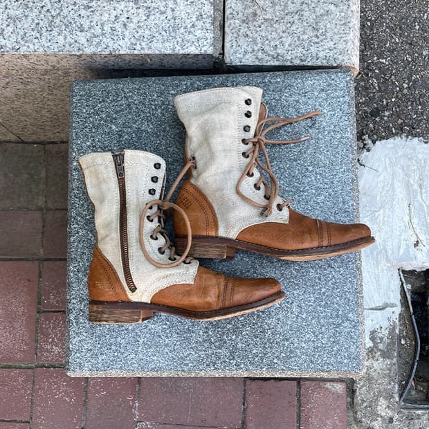 Diesel 레이스업 컴뱃 부츠